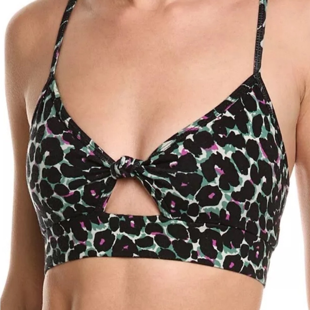 Electric & rose Nikki regular fit bra/ crop top animal print women’s size XS